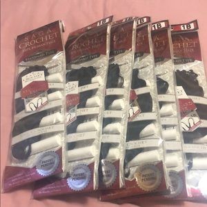 Saga Crochet Human Hair 10in Loose Deep (6packs)